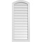 Ekena Millwork Arch Top Surface Mount PVC Gable Vent: Functional, w/ 2"W x 2"P Brickmould Sill Frame, 18"W x 42"H GVPAR18X4203SF - alternate 1